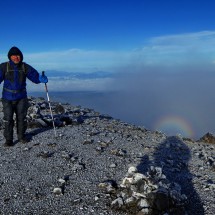 Approaching the 4646 meters high top of Volcan Puracé